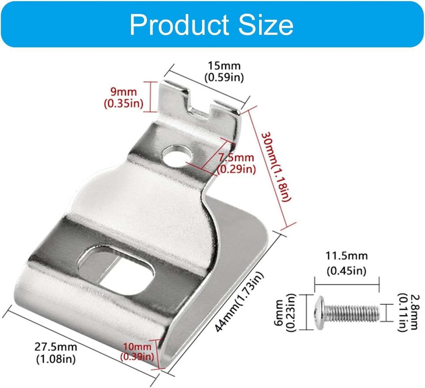 Clips De Ceinture De Perceuse électrique En Métal, Crochets D ' Outils Antirouille Pour L ' Organisation D ' établi De Garage N268241 Clip De Ceinture En Acier Inoxydable 4 Pièces