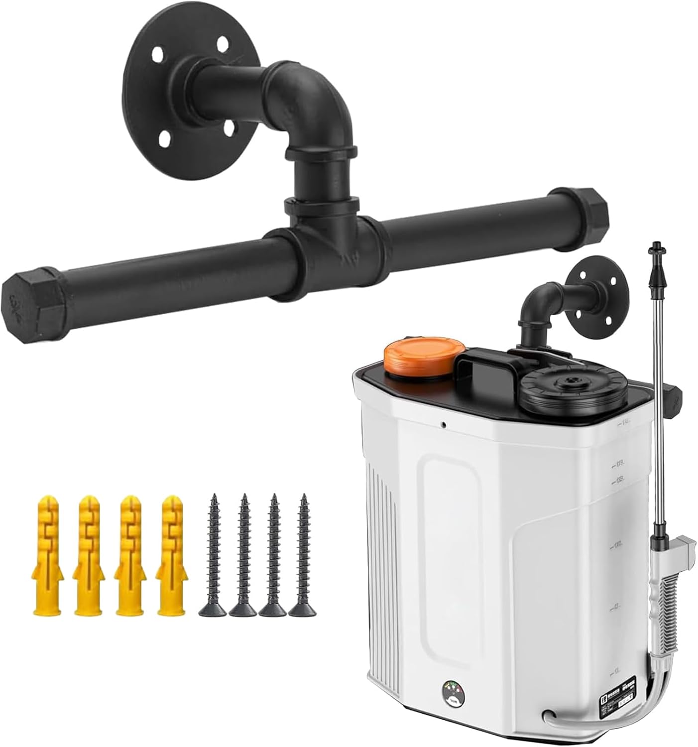 Support D'équipement Industriel – Organiseur Mural Robuste, Rangement Polyvalent Pour Outils, Y Compris Pulvérisateurs, Souffleurs Et Tubes, Support De Garage Renforcé Offrant Un San