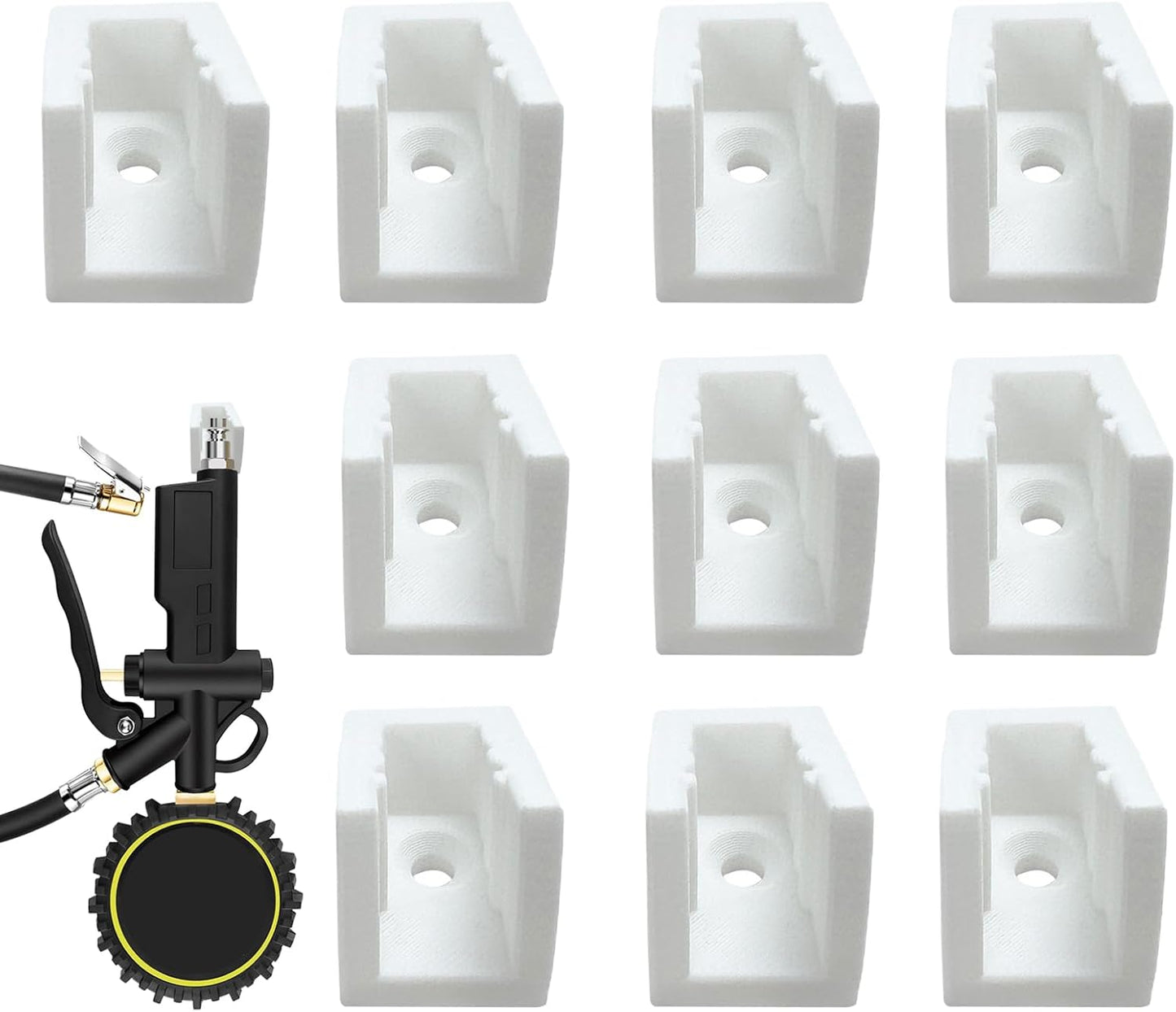 Râteliers D'outils Pour Murs De Garage,10 Pièces Organisateur Pour Manomètres De Pression Des Pneus | Support De Stockage Pour Outils Pneumatiques,Pour Garage, Atelier, Réparation Automobile, Lavage A