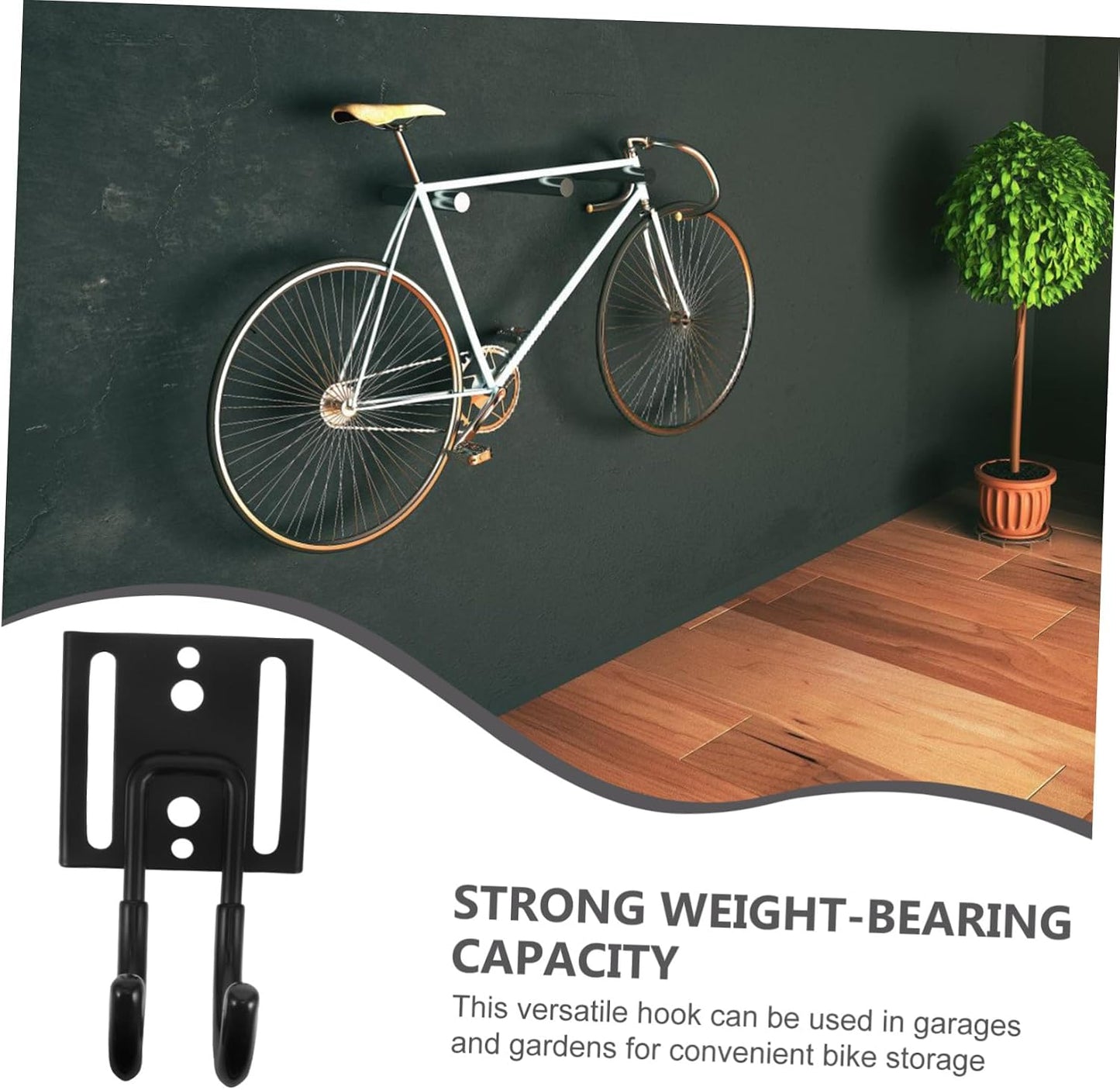 Housoutil Crochets De Suspension Pour Vélo Supports Muraux De Rangement Pour Garage Crochets Robustes Pour Suspendre Les Vélos