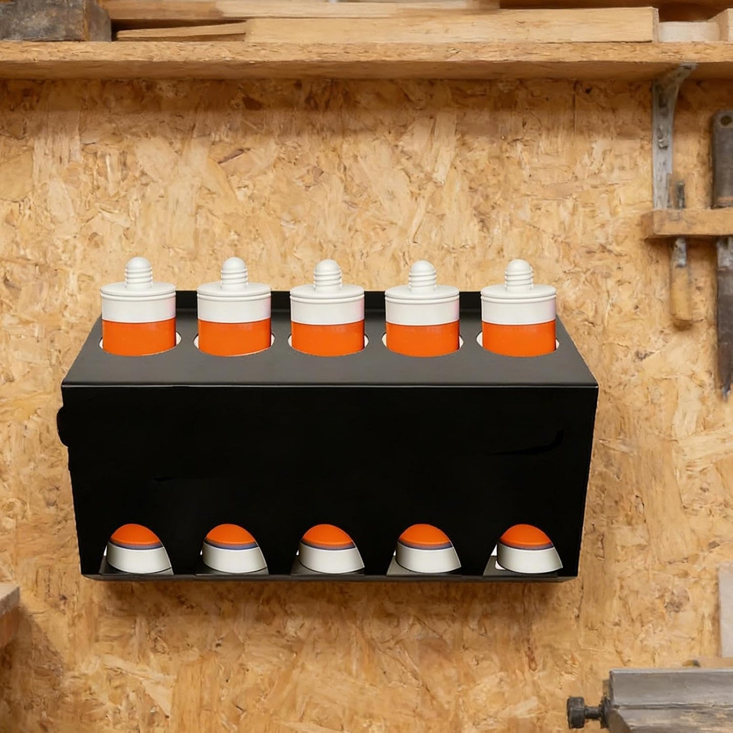 GENERIC Support De Rangement Pour Mastic, Multi-fentes De Stockage, Cadre Durable De 1000 G Avec 5 Emplacements, Porte-outils Robuste Pour Plombiers, électriciens, Décorateurs, Style Support De Calfeutrage