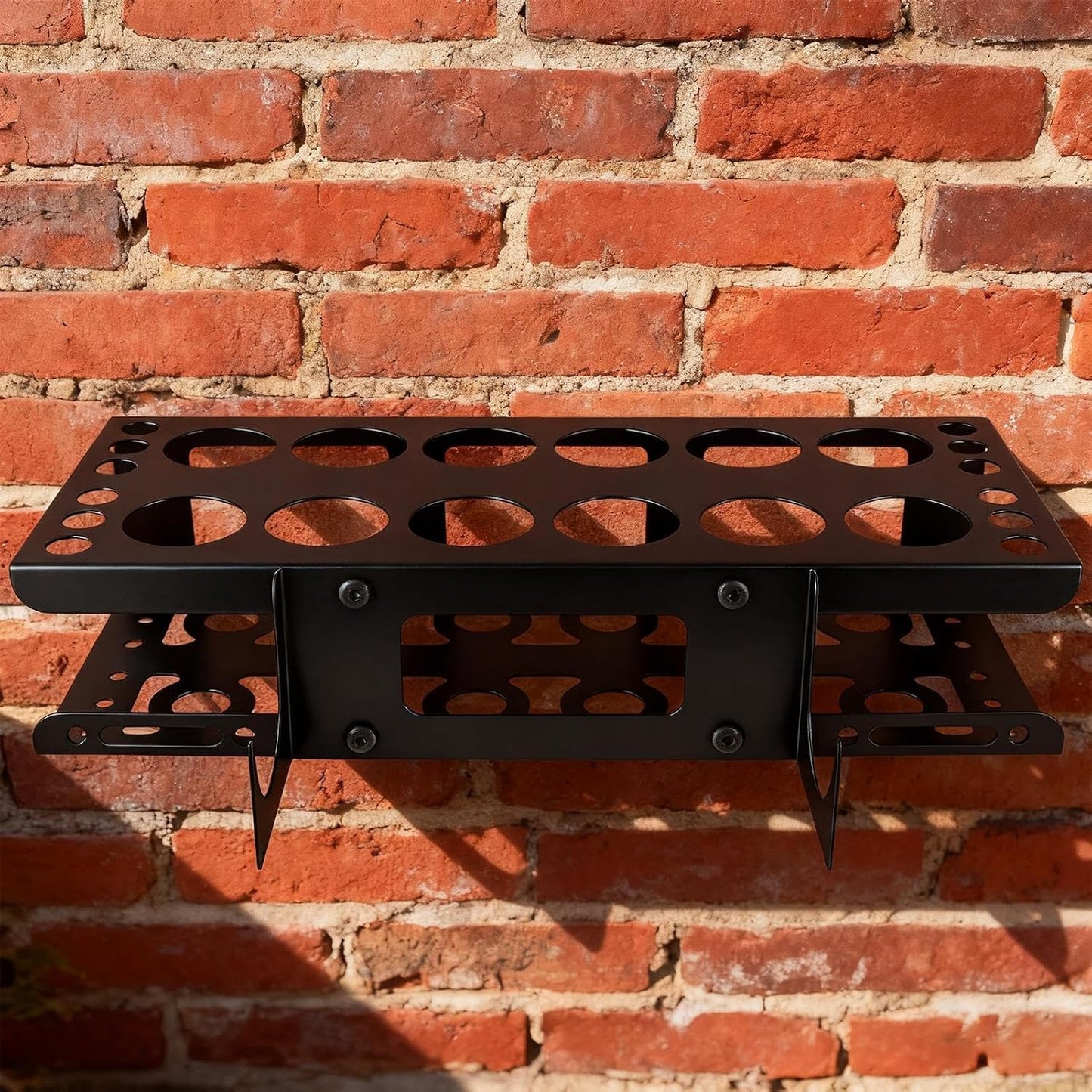 GENERIC Support De Rangement, 12 Emplacements De Grande Capacité, Support Mural Pour Outils De Calfeutrage à La Main | Pour Dortoir, Atelier De Réparation, Garage, Atelier, Salon