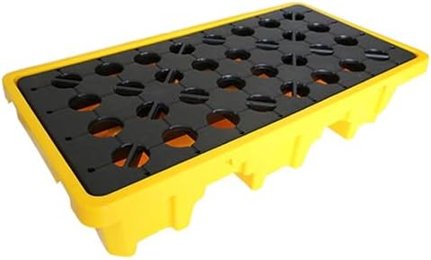  Étagères Murales Pour Garage Avec Palettes, Plateforme Modulaire Industrielle De Rétention Des Déversements, Bac De Rétention Modulaire En Polyéthylène, Conception étanche Et Antidérapante P
