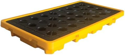  Étagères Murales Pour Garage Avec Palettes, Plateforme Modulaire Industrielle De Rétention Des Déversements, Bac De Rétention Modulaire En Polyéthylène, Conception étanche Et Antidérapante P
