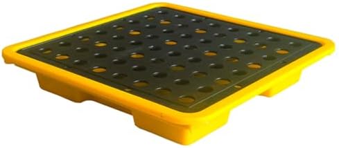  Étagères Murales Pour Garage Avec Palettes, Plateforme Modulaire Industrielle De Rétention Des Déversements, Bac De Rétention Modulaire En Polyéthylène, Conception étanche Et Antidérapante P