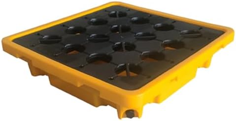  Étagères Murales Pour Garage Avec Palettes, Plateforme Modulaire Industrielle De Rétention Des Déversements, Bac De Rétention Modulaire En Polyéthylène, Conception étanche Et Antidérapante P