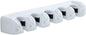  Mop Holder Wall Mounted Mop Holder Broom Garden Tools Storage Hooks Garage Storage 5 Position And 6 Hooks For Home Kitchen Garden (White, 5 Positions)
