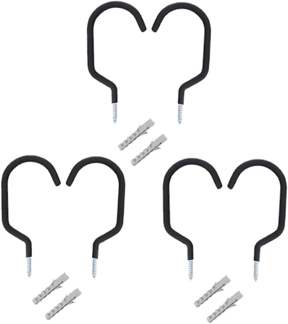  VOSAREA Lot De 6 De Vélo Robustes Pour Plafond De Garage Résistance Cycle En Métal Installation Facile Pour Garage Et Maison