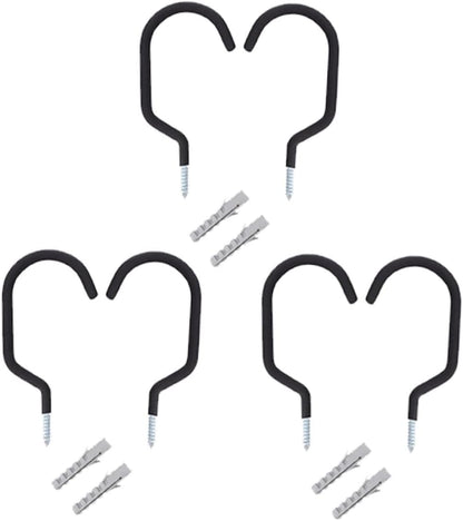  VOSAREA Lot De 6 De Vélo Robustes Pour Plafond De Garage Résistance Cycle En Métal Installation Facile Pour Garage Et Maison