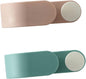  Ciieeo Crochet Pour Balai Multifonctionnel Sans Perçage En Plastique Vert, Support Mural 2pcs Pour Salle De Bain Et Porche Design à Pois Simple Et Créatif