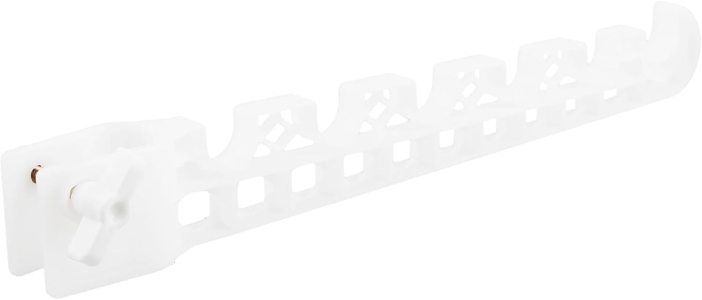  Artibetter Accessoire Aile Pliable Pour Portant à Vêtements En Plastique Blanc, Installation Sans Perçage, Gain De Place Pour Organisation Du Linge En Extérieur Ou Voyage