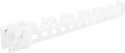  Artibetter Accessoire Aile Pliable Pour Portant à Vêtements En Plastique Blanc, Installation Sans Perçage, Gain De Place Pour Organisation Du Linge En Extérieur Ou Voyage
