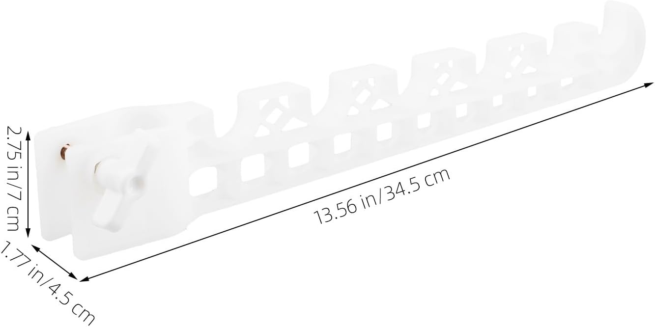  Artibetter Accessoire Aile Pliable Pour Portant à Vêtements En Plastique Blanc, Installation Sans Perçage, Gain De Place Pour Organisation Du Linge En Extérieur Ou Voyage