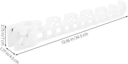  Artibetter Accessoire Aile Pliable Pour Portant à Vêtements En Plastique Blanc, Installation Sans Perçage, Gain De Place Pour Organisation Du Linge En Extérieur Ou Voyage
