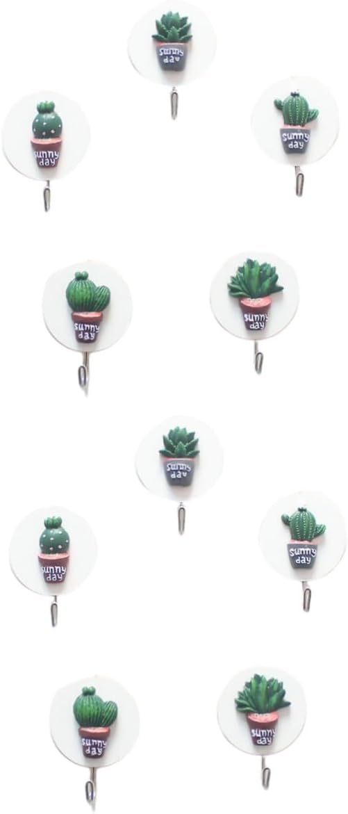  Ciieeo 2 Ensembles Crochets Étagère De Rangement Support Mural Crochet Pour Garage Pour Fournitures Pour Cuisine Pour Casiers Bambou 5 Pièces * 2