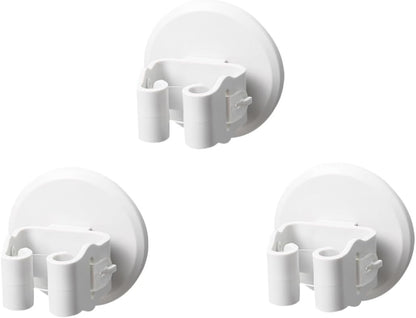 Toyvian Porte-Balai Mural 3 Pièces En ABS, Clips Antidérapants Adhésif Sans Traces, Pour Salle De Bain Et Balcon