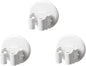  Toyvian Porte-Balai Mural 3 Pièces En ABS, Clips Antidérapants Adhésif Sans Traces, Pour Salle De Bain Et Balcon