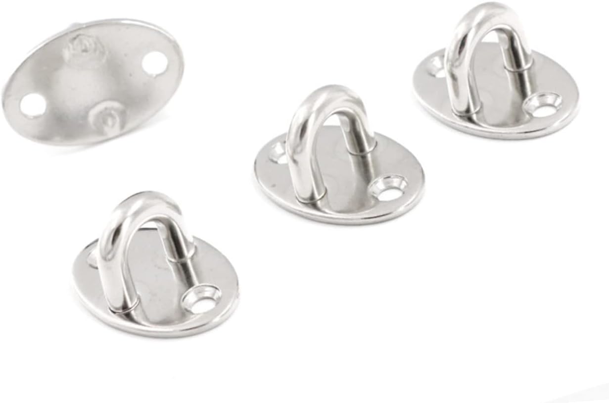  OUNONA Lot De 10 Crochets Multifonctions En Acier Inoxydable Épaissi, Petite Taille, Anneau De Traction Robuste Pour Fixation Murale, Adaptés Au Bureau, Dortoir Et Usage Quotidien