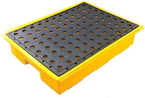  Étagères Murales Pour Garage Avec Palettes, Plateforme Modulaire Industrielle De Rétention Des Déversements, Bac De Rétention Modulaire En Polyéthylène, Conception étanche Et Antidérapante P