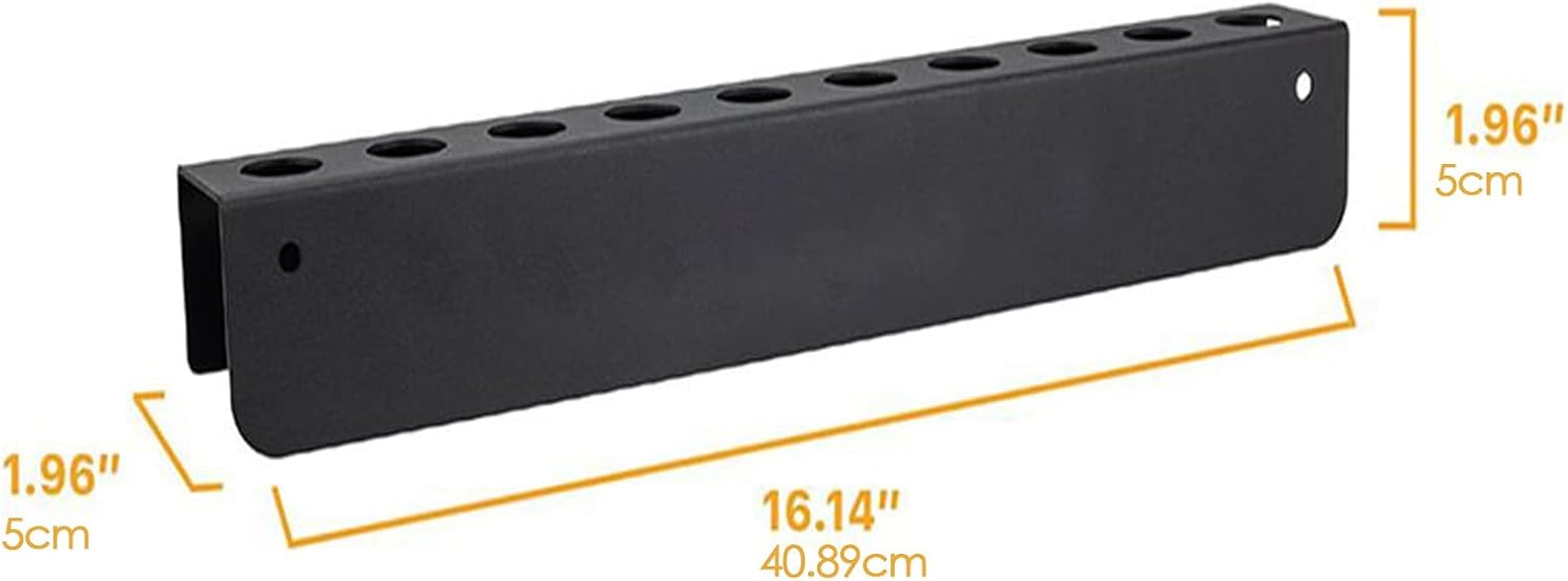 GENERIC Support De Rangement Pour Outils – Support De Brosse Rectangulaire Pour Voiture, Garage, Van | Design Mural Avec Fentes, Solution De Rangement Pour économiser De L'espace Pour L'entretien Automobile