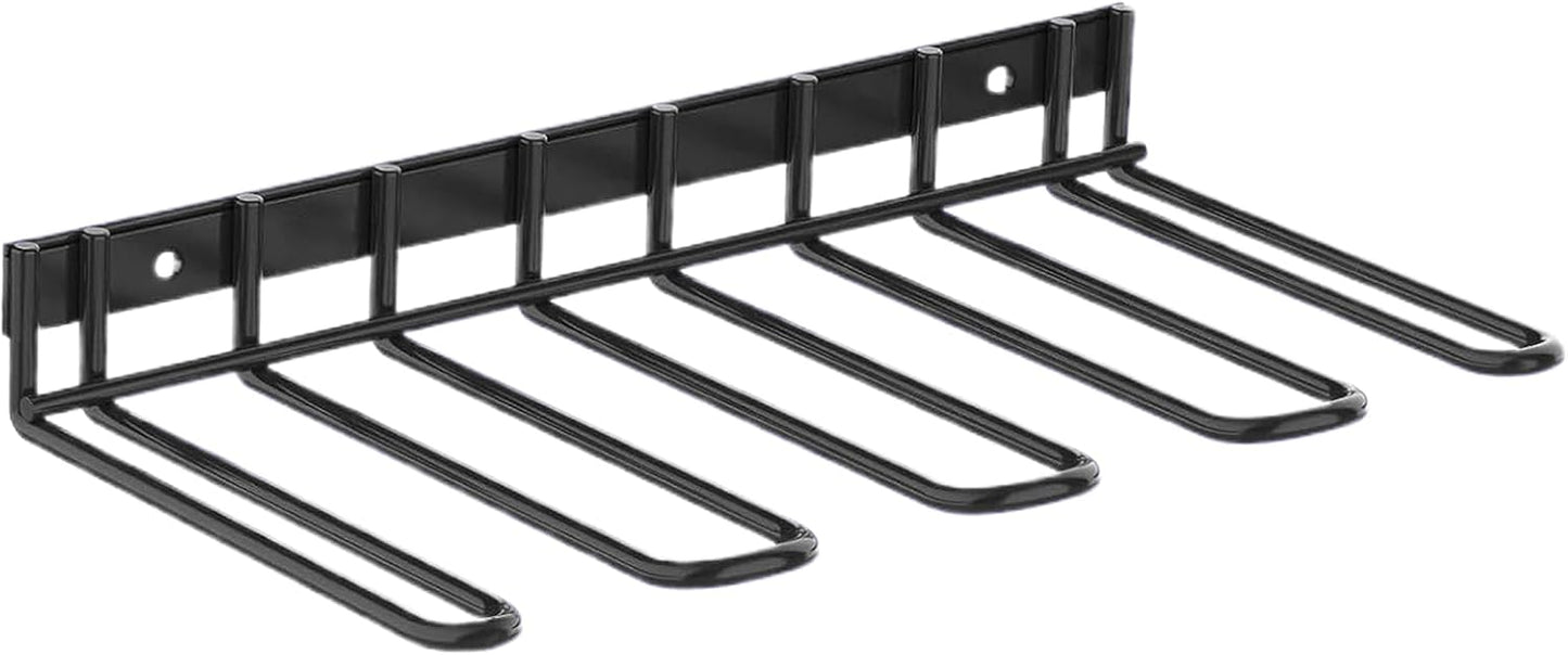  Générique Cordless Drill Holder, Black Iron Wall Mount, Power Tool Organizer, Heavy Duty Battery Tool Rack, Thickened Construction, Space Saving Design, Garage, Workshop, Shed