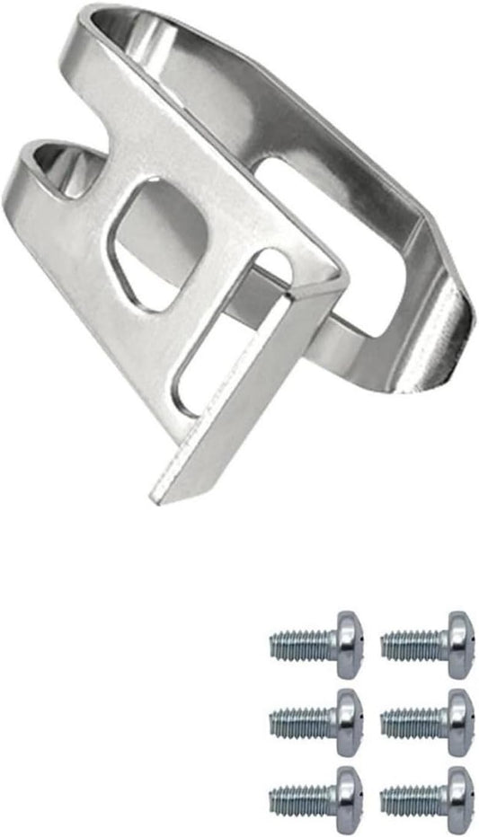  Lot De 10 Clips De Ceinture En Acier Inoxydable Avec Vis Pour Accrocher Des Outils électriques Dans Les Ateliers Ou Les Garages