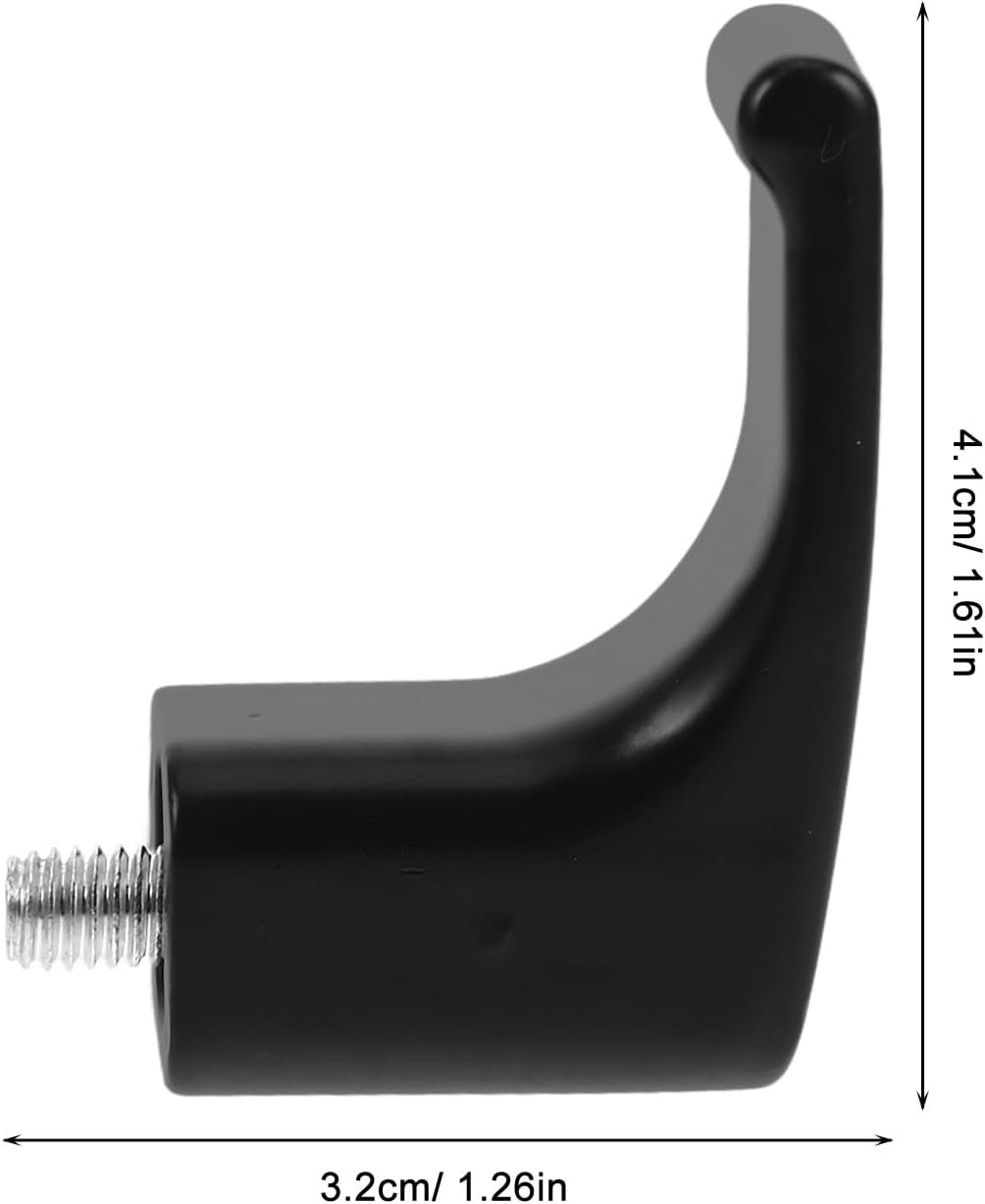  Ciieeo Porte-casque De Moto Avant En Alliage D'aluminium Noir, Crochet De Casque Stylé Pour Vélo Électrique Et Moto, Support Pratique Sans Perçage