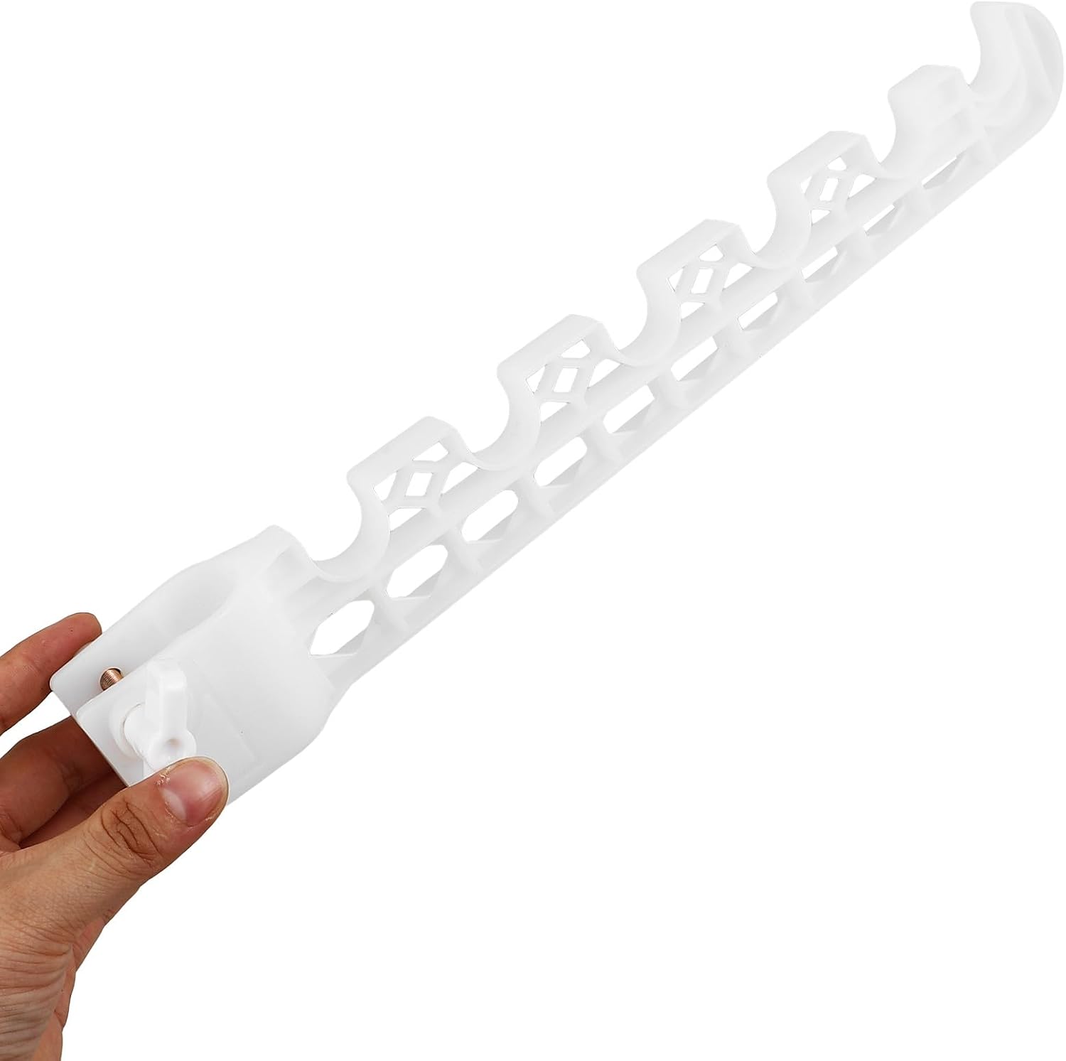  Artibetter Accessoire Aile Pliable Pour Portant à Vêtements En Plastique Blanc, Installation Sans Perçage, Gain De Place Pour Organisation Du Linge En Extérieur Ou Voyage