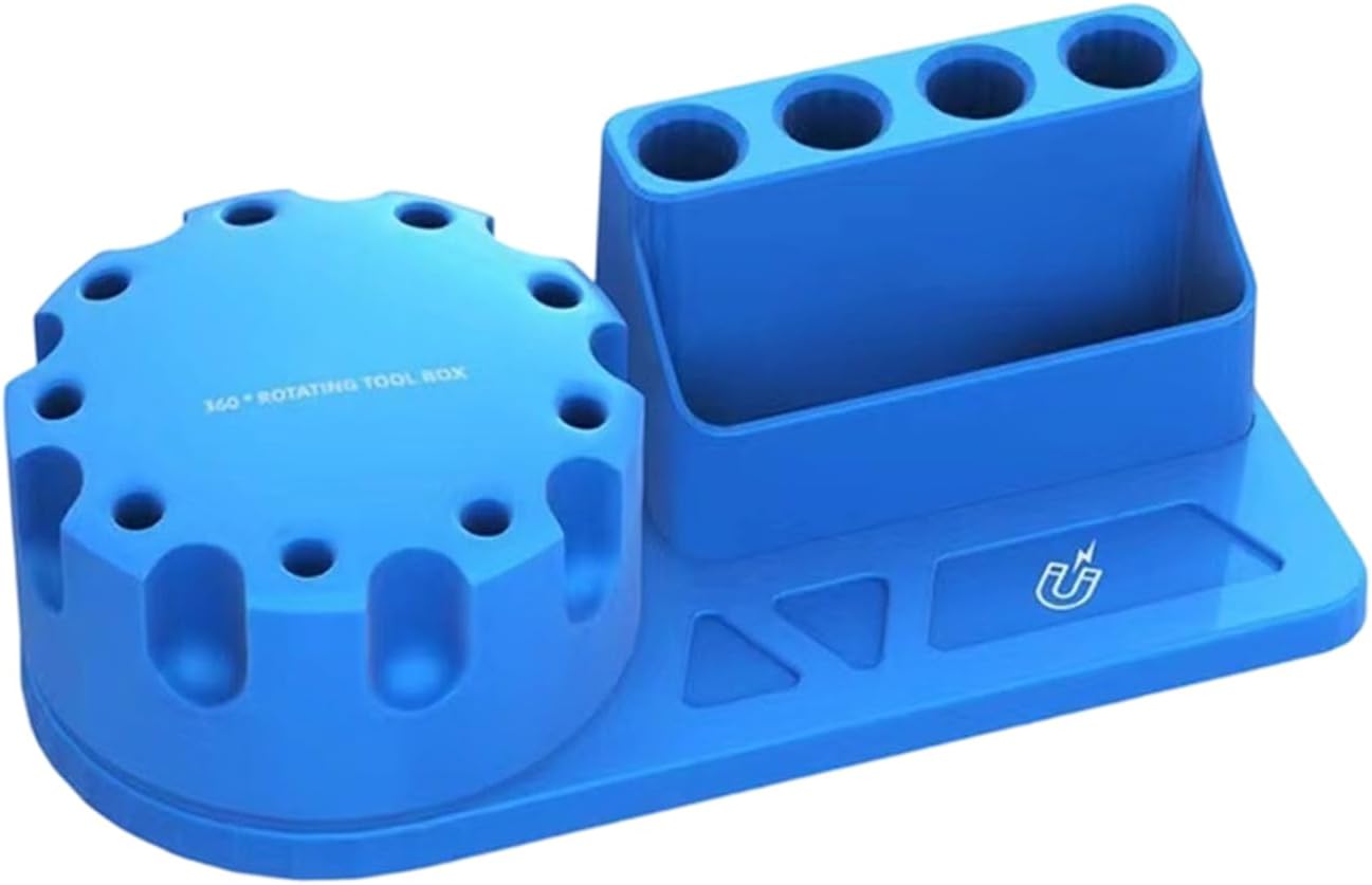 Support Tournevis Polyvalent, Porte-outils Rotatif, Support à Outils De 5,98x2,76x2,17 Pouces Avec Rotation à 360 Degrés, Supportes Rangement Robuste En ABS, Supports Outil Au Design Compact