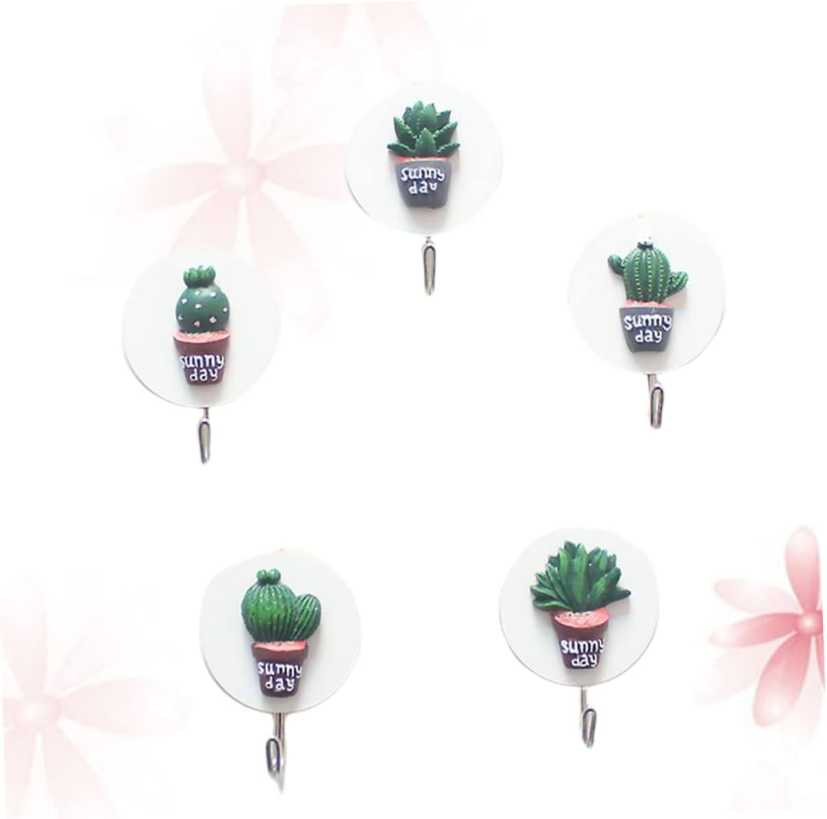  Ciieeo 2 Ensembles Crochets Étagère De Rangement Support Mural Crochet Pour Garage Pour Fournitures Pour Cuisine Pour Casiers Bambou 5 Pièces * 2
