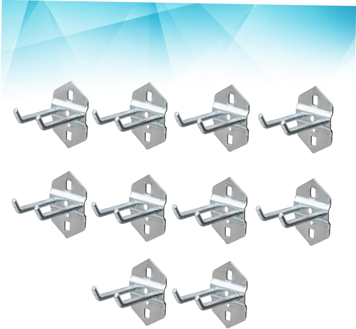  OUNONA 10 Pièces Crochets De Rangement Multi Fonctions Acier Pour Organisation Murale Des Outils Accessoires