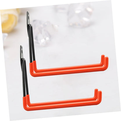  Angoily 2 Pcs Crochets De Rangement D'entrepôt En Fer Pour Outils Et Grands Objets Fixation Murale Facile Pour Garage, Jardin Ou Balcon