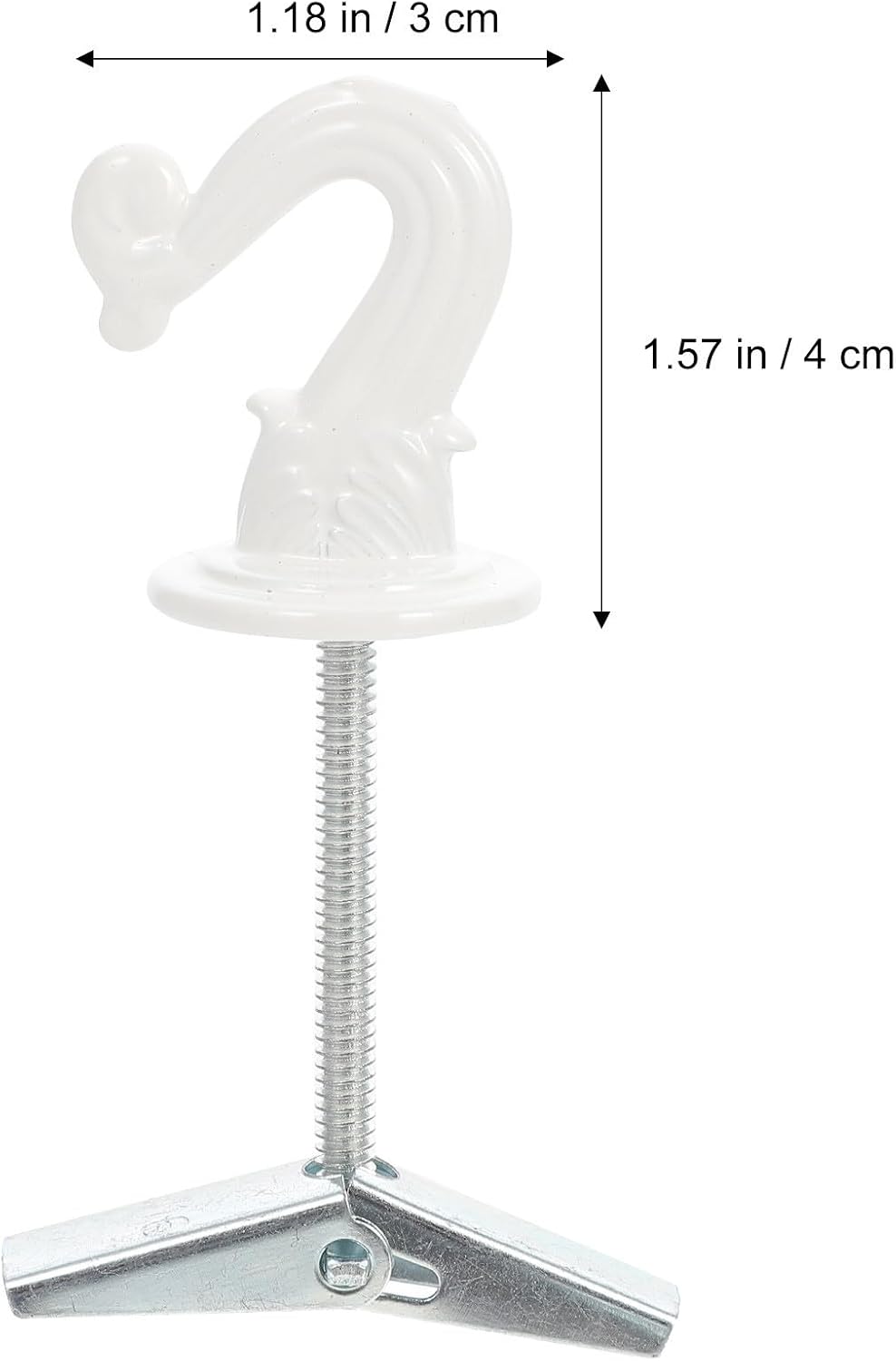  ULTECHNOVO Crochets De Plafond Et Décoration D'espace Pratique Pour Rangement Suspendu En Alliage De Zinc Lot De 4 Pliables Robuste, Faciles à Installer