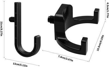  Lot De 6 Fixations Incurvées Et Fixées En Polystyrène Pour Rangement D'outils D'escaliers Et De Grands Objets Installation Lisse Sans Outils Nécessaires Perceuse ABS Fixations D'abri De