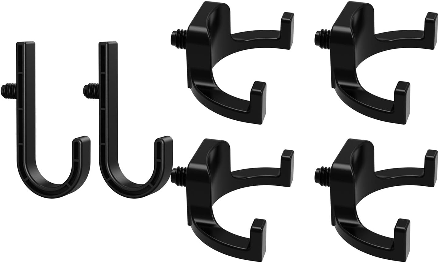  Un Lot De 6 Pièces De Fixation Robustes En Polystyrène, Adaptées Pour Les Abris De Rangement, Parfait Pour Accrocher Des Outils, Des Escaliers Et Des équipements Lourds, Des Fixations D'abri