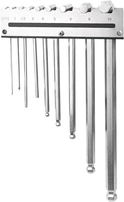 GENERIC Porte-clés Hexagonales | Support Mural – Peut Contenir 9 Outils De Clés Hexagonales | Pour Atelier De Bureau, Mécanicien, Travail Du Bois