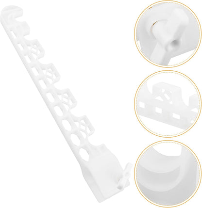  Artibetter Accessoire Aile Pliable Pour Portant à Vêtements En Plastique Blanc, Installation Sans Perçage, Gain De Place Pour Organisation Du Linge En Extérieur Ou Voyage