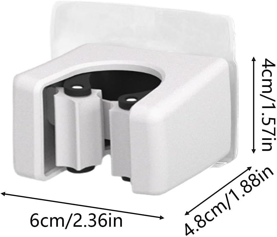 GENERIC Support Mural Pour Balai – 2 Pièces Très Résistant Pour économiser De L'espace – Support De Rangement Pour Balais, Balai, Balai, Aspirateur, Gadgets Pour Maison, Bureau, Dortoir, Camping-car, Cuisine