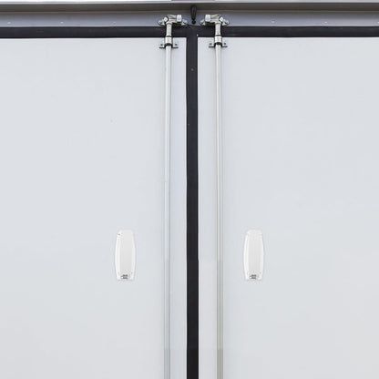  STOBAZA Loquet De Porte De Remorque Blanc En ABS, Crochet De Trappe De VR Pliable Et Caché, 2 Pièces, Crochet Pour Porte Latérale De Caravane Et Remorque