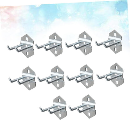  OUNONA 10 Pièces Crochets De Rangement Multi Fonctions Acier Pour Organisation Murale Des Outils Accessoires