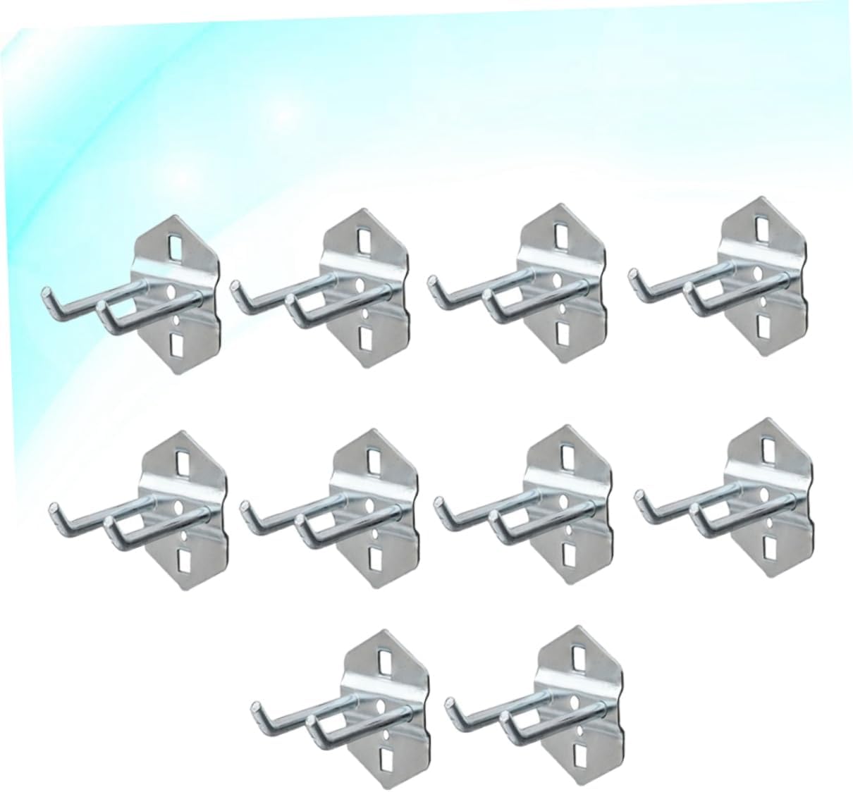  OUNONA 10 Pièces Crochets De Rangement Multi Fonctions Acier Pour Organisation Murale Des Outils Accessoires