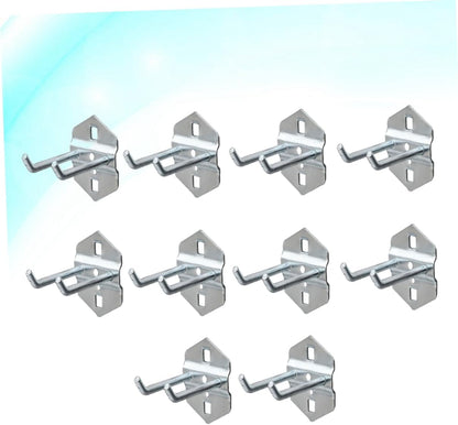  OUNONA 10 Pièces Crochets De Rangement Multi Fonctions Acier Pour Organisation Murale Des Outils Accessoires