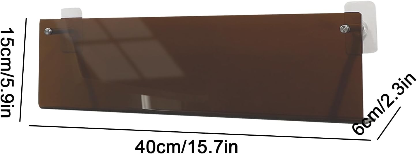  Générique Porte-Vinyles Mural | Étagère En Acrylique Transparent Multifonctionnelle,Support Pour Albums Étagère Sans Perçage - Pour Collectionneurs Amateurs De Musique Salon Chambre Home Cinéma