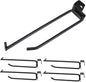  VALICLUD 5 Pièces Crochets De Rayonnage Métalliques Lourds Lot De Crochets Doubles Pour Étagères De Accroche Utilitaire Pour Suspension Snack Bijoux Et Rangement Mural