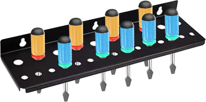 GENERIC Support Mural Pour Tournevis, Pince - Étagère Utilitaire à 25 Trous - Petit Support D'outils à Main Pour Garage Et établi