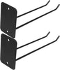  Toyvian Crochets D'organisation D'outils Muraux En Fer Noir 2 Pièces Pour Rangement Multifonctionnel De Pelles Et Outils Garages Installation Facile
