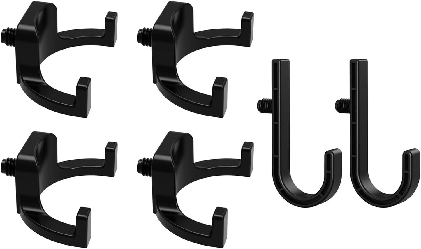  Un Lot De 6 Pièces De Fixation Robustes En Polystyrène, Adaptées Pour Les Abris De Rangement, Parfait Pour Accrocher Des Outils, Des Escaliers Et Des équipements Lourds, Des Fixations D'abri