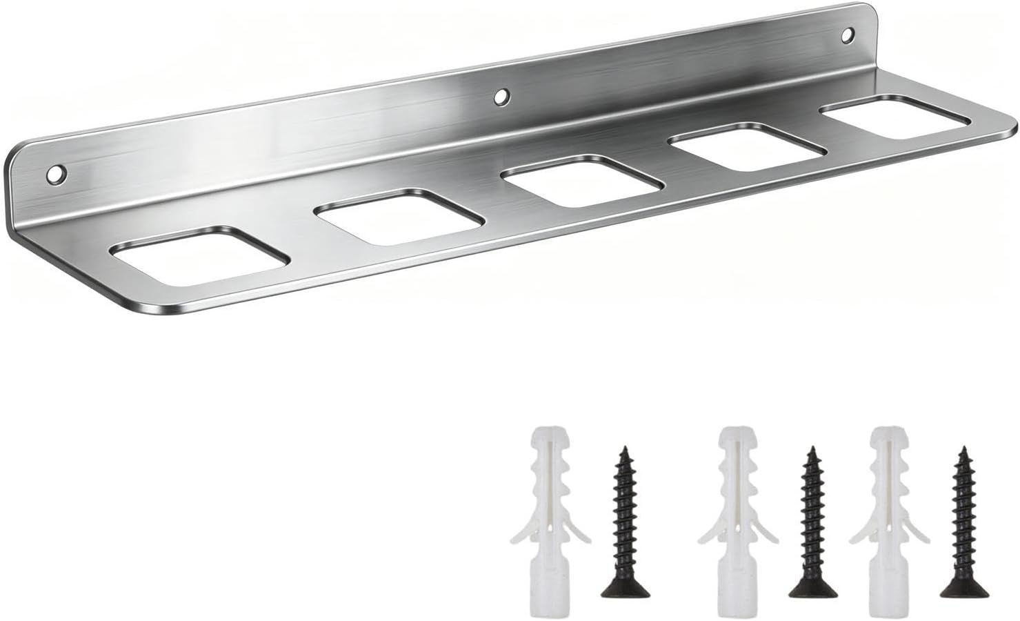  Générique Organisateur Mural Pour Outils,Support Mural De Garage à Cinq Compartiments Utilitaires - Organiseur De Rangement à Clés | Pour Abri, Atelier, Usine, Maison, Pinces, Tournevis Et Clés