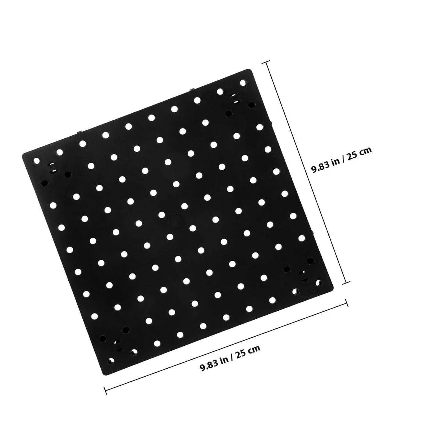  Cabilock Panneau Perforé Et Rangement Organisateur Mural En Plastique Noir, Gain De Place Pour Atelier De Loisirs Créatifs, Pour Salle De Bain Et Établi