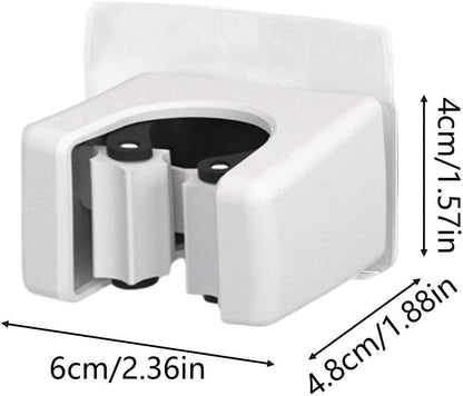  Support De Balai Robuste, 2 Pièces, économiseur D'espace, Outil De Nettoyage Pratique, Accessoire De Ménage élégant, Pour Homme, Femme, Adulte, Bureau, Appartement, Dortoir, Camping-car